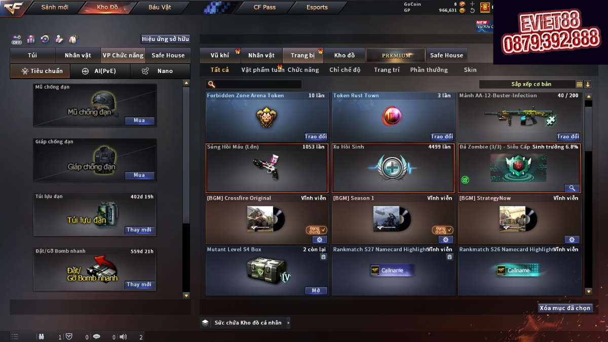 shop acc cf uy tin gia re